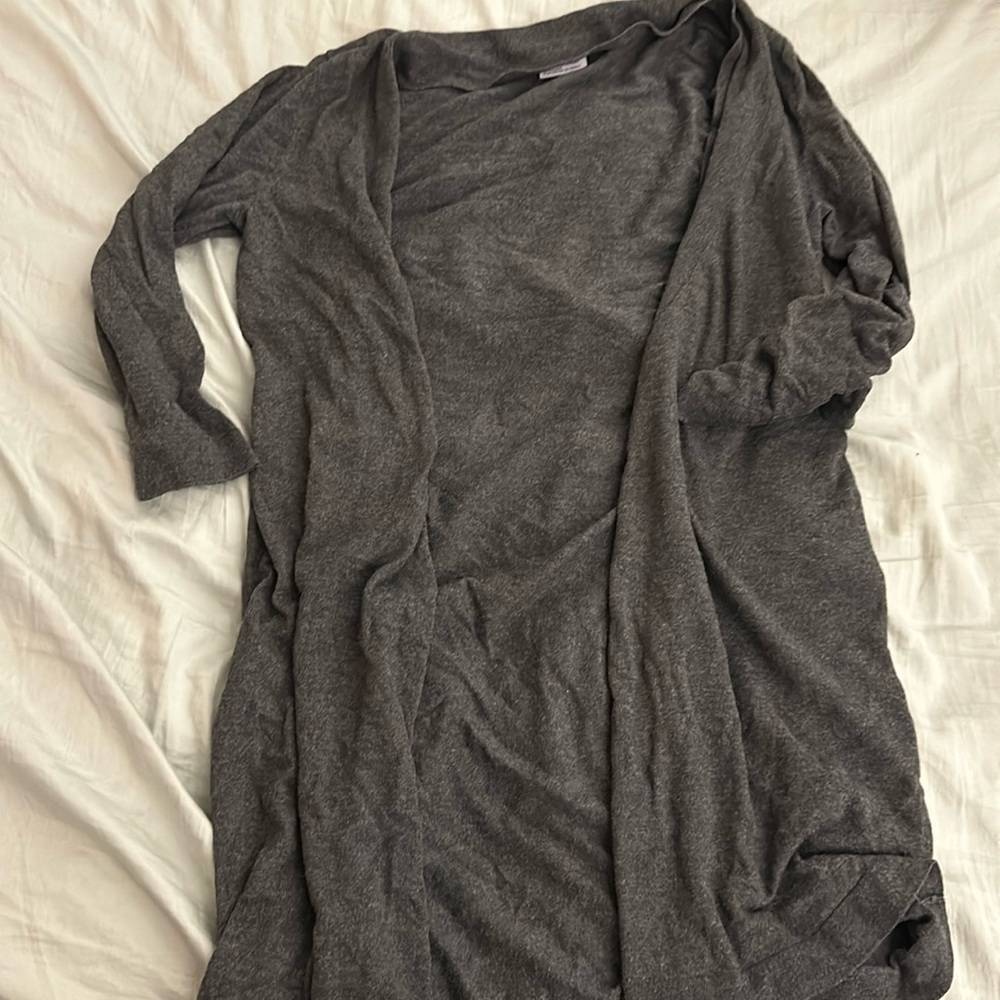 Gray cardigan